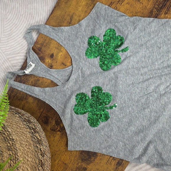 VS PINK St. Paddy's Day Shamrock Tank - Picture 3 of 8